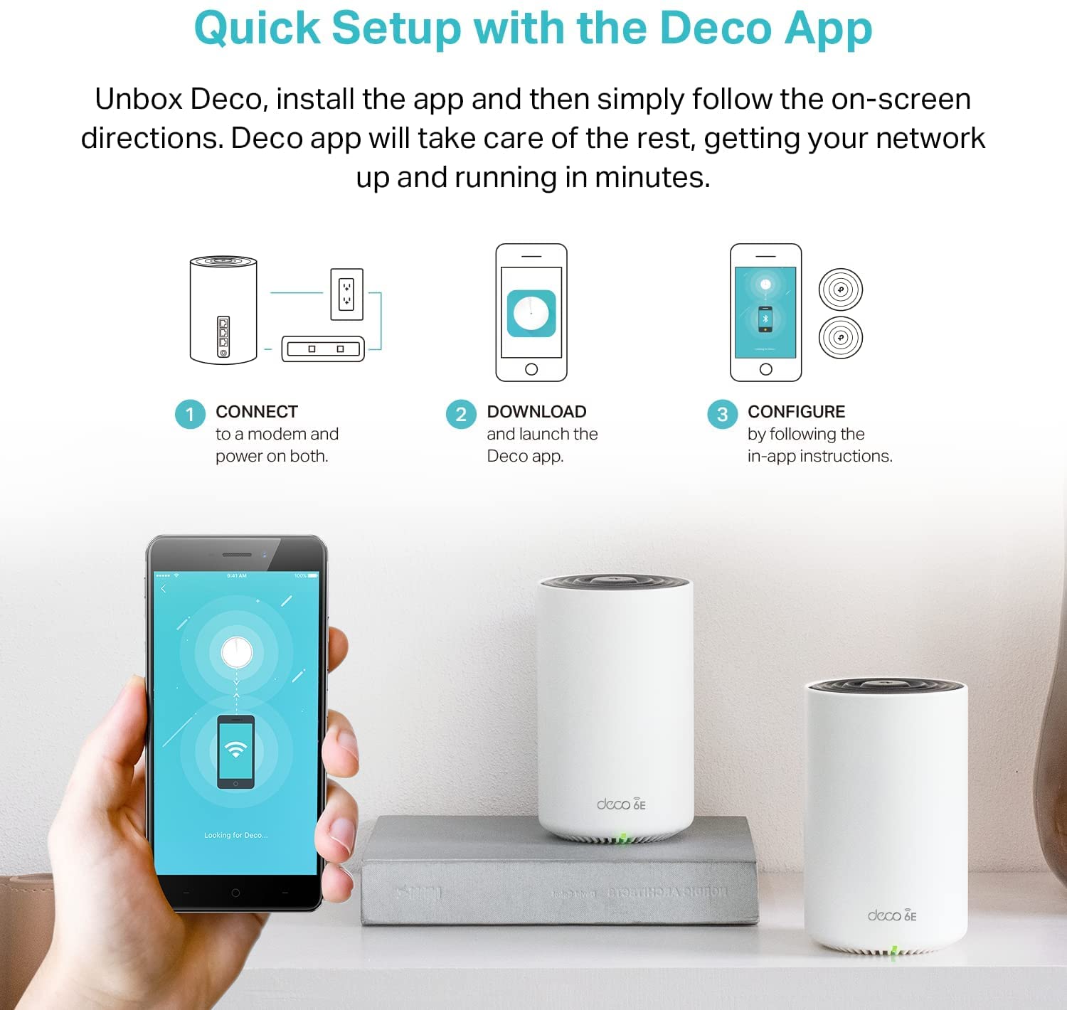 TP-Link Deco AXE5400 Tri-Band WiFi 6E Mesh System (Deco XE75) - Covers up to 5,500 Sq.Ft, Replaces WiFi Router and Extender, AI-Driven Mesh, New 6GHz Band, 2-Pack 🍁 All In One Marketplace Canada