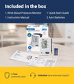 A&D Medical Wrist Blood Pressure Monitor for Home Use - UB-525CN, BP Adjustable Cuff (5.3-8.5