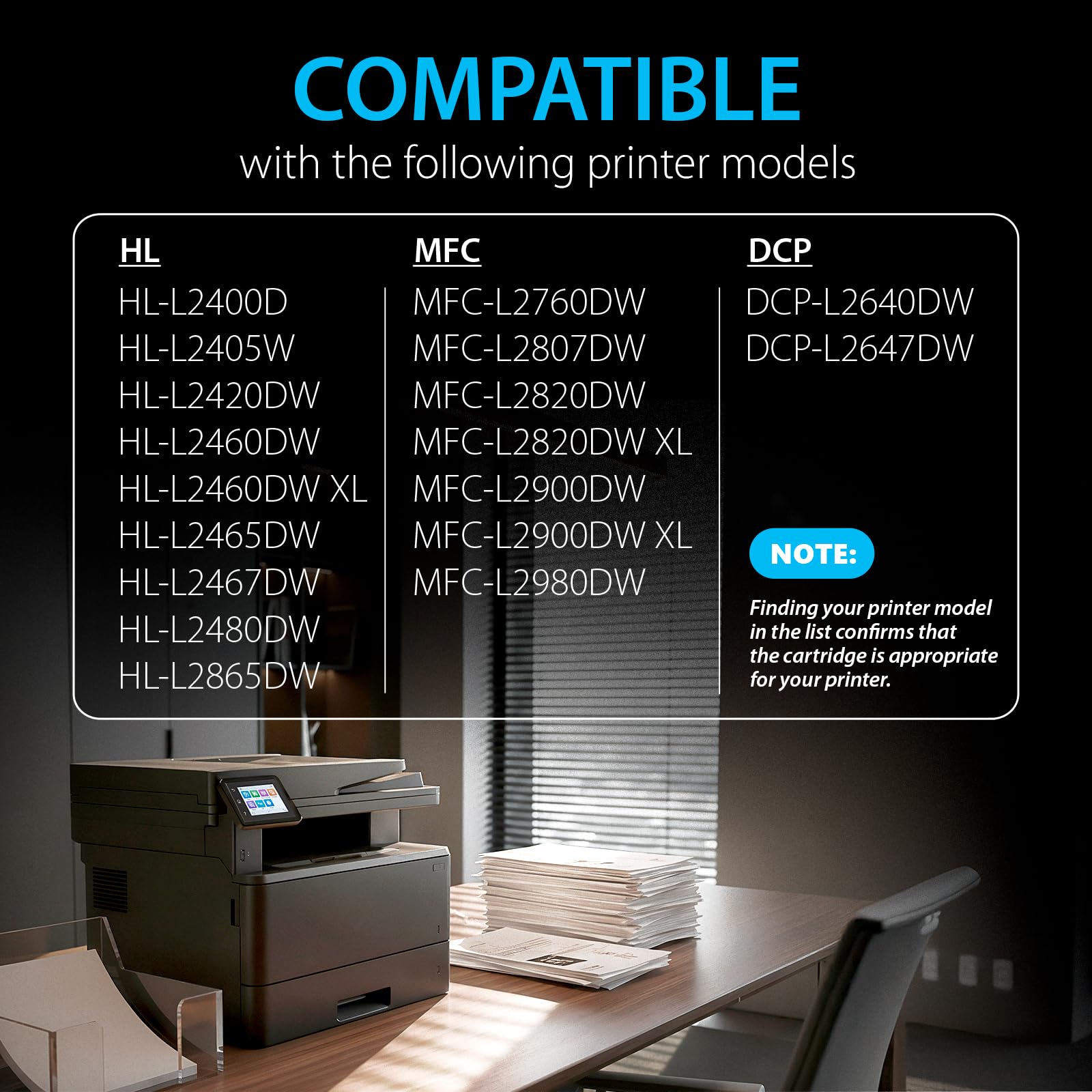 Smart Ink Compatible TN830XL Toner Cartridge Replacement for Brother TN830XL TN830BK TN830 XL with CHIP (2 Pack) to use with DCP-L2640DW HL-L2460DW MFC-L2820DW HL-L2400D HL-L2405W HL-L2865DW Printers 🍁 All In One Marketplace Canada