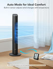 GoveeLife Black Tower Fan for Bedroom, 36