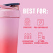 BlenderBottle Strada Sleek Shaker Cup Insulated Stainless Steel Water Bottle with Wire Whisk, 25-Ounce, Flamingo Ombre 🍁 All In One Marketplace Canada