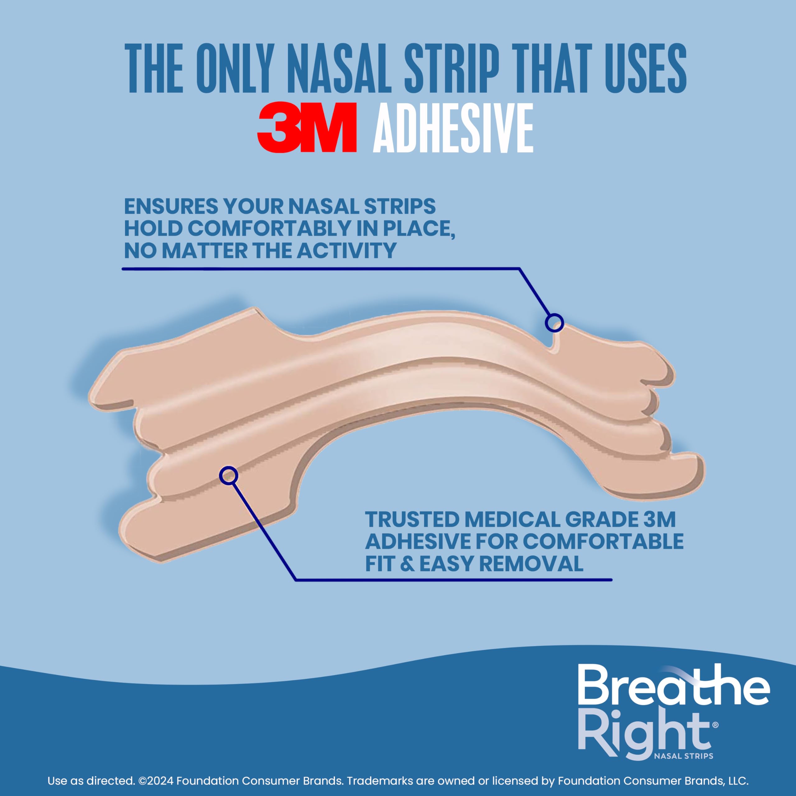 Breathe Right Nasal Strips, Original Large, Tan, Drug-Free Snoring Solution & Nasal Congestion Relief Caused by Colds & Allergies, Nightly Sleep, 30 Count 🍁 All In One Marketplace Canada