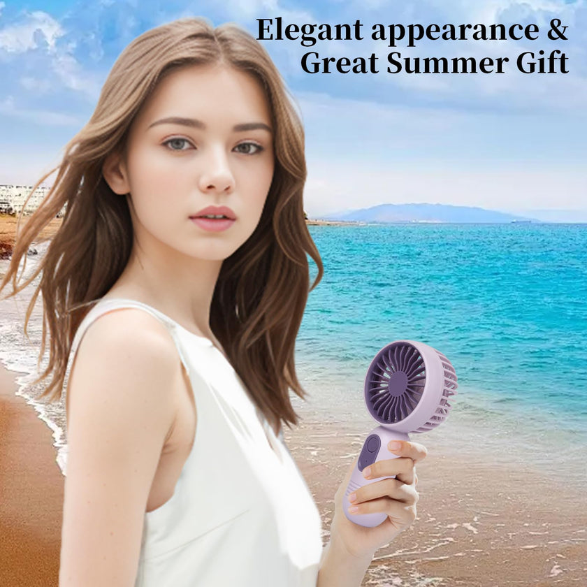 Ackdine Mini Portable Fan - Handheld Fan, 3 Pack USB Rechargeable Personal Fan, Battery Operated Lightweight Small Makeup/Pocket Fan with 3 Speeds For Stylish Girl Boys Women Men Office Outdoor Travel 🍁 All In One Marketplace Canada