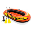 INTEX 58332EP Explorer 300 Inflatable Boat Set: Includes Deluxe Boat Oars and Mini Hand Pump – Dual Air Chambers – Grab Rope – 3-Person – 410lb Weight Capacity 🍁 All In One Marketplace Canada
