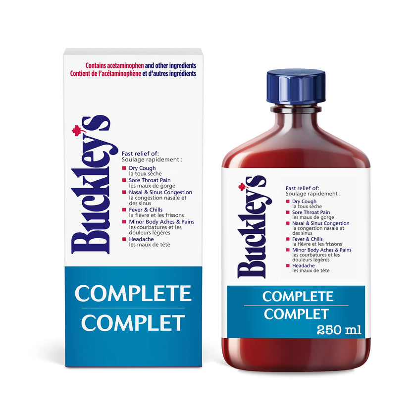 Buckley's Complete Syrup for Cough, Cold & Flu Relief, 250 mL (Packaging May Vary) 🍁 All In One Marketplace Canada