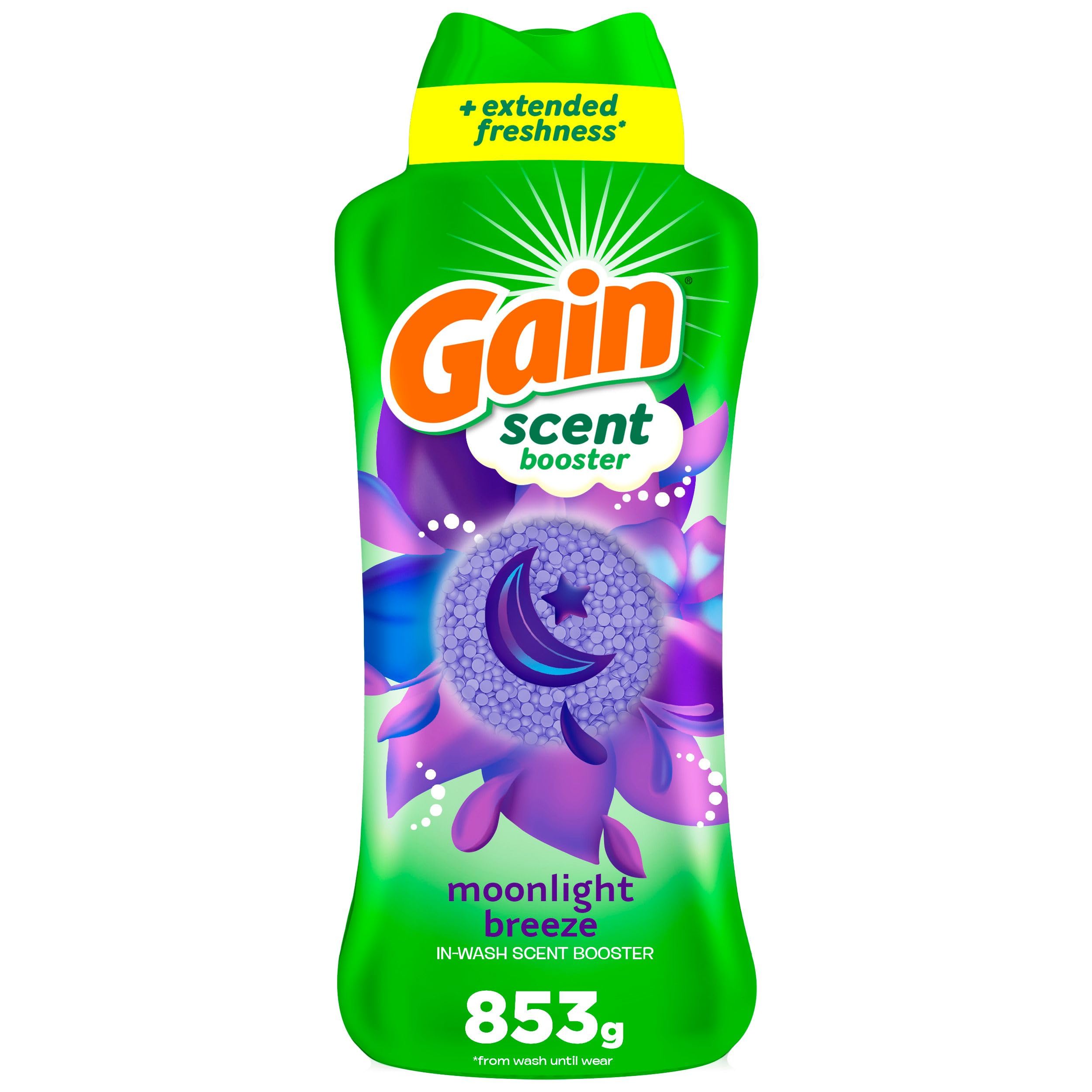 Gain In-Wash Laundry Scent Booster, Moonlight Breeze Scent, Fresh Extender + Odour Protection, 853 Grams 🍁 All In One Marketplace Canada