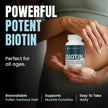 Nutrawave Extra Strength Biotin 10000mcg – Biotin for Hair Growth, Lush Hair, Glowing Skin & Strong Nails, Ideal for Women & Men, Non-GMO, Vegan, Gluten-Free. 120 Capsules 🍁 All In One Marketplace Canada