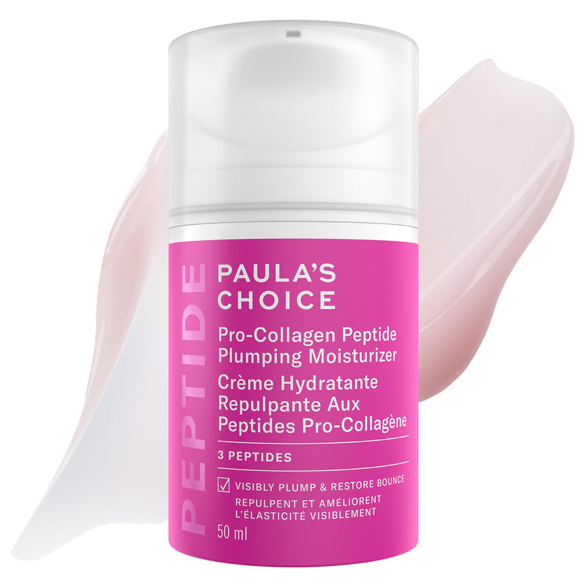 Paula's Choice Pro-Collagen Peptide Plumping Moisturizer, Daily Gel-Cream for Deep Lightweight Hydration, Wrinkles & Loss of Firmness, Fragrance-Free, 50 mL 🍁 All In One Marketplace Canada