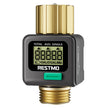 RESTMO Water Flow Meter, Pure Brass Inlet & Outlet | 4 Measure Modes | Display Gallon/Liter Usage and Flow Rate | Ideal to Outdoor Garden Hose, Lawn Sprinkler Watering, RV Water Tank Filling 🍁 All In One Marketplace Canada