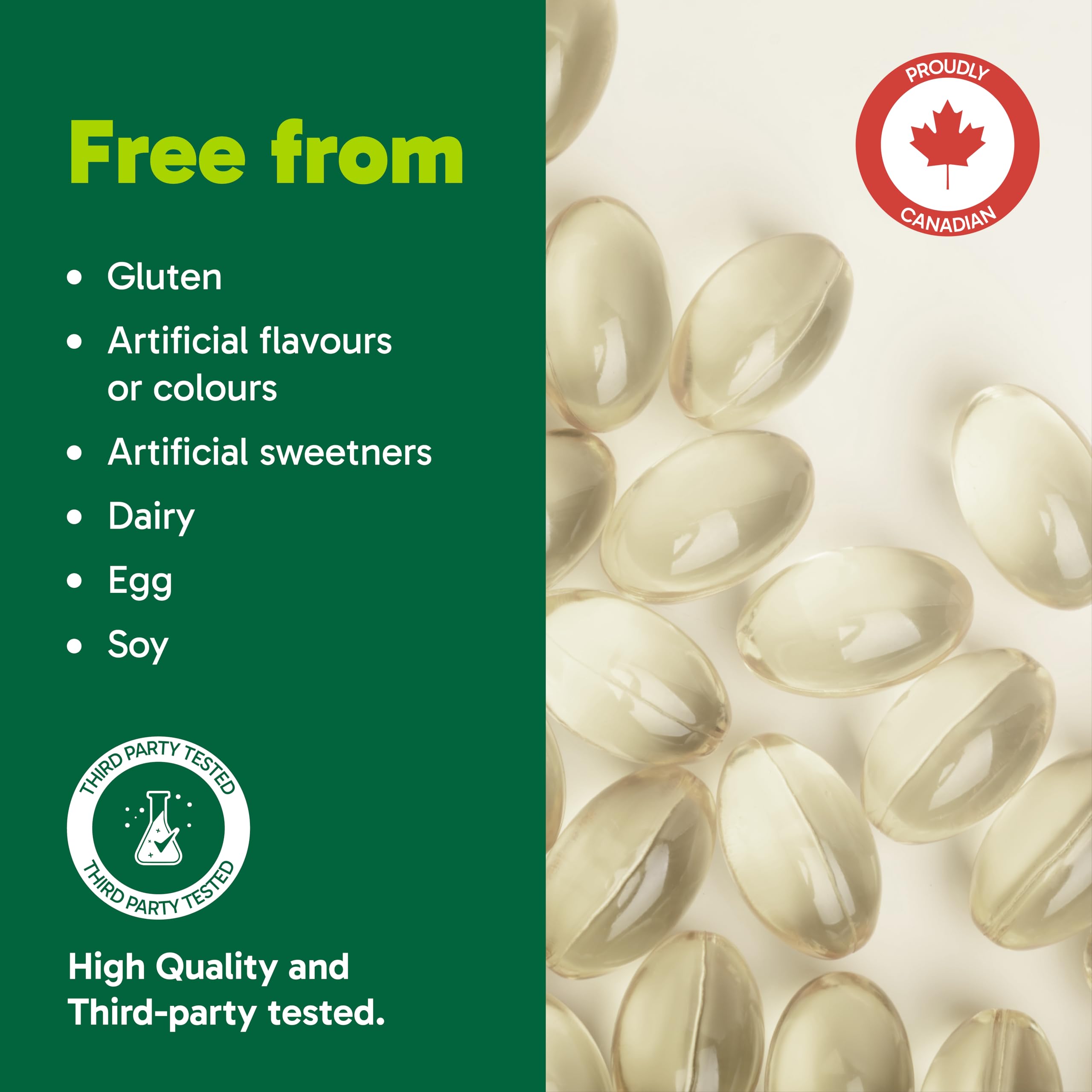 Organika Vitamin D3 + K2 (MK7)- 1000IU D3 and 120mcg K2 per capsule- High Potency, Supports Healthy Immune Function and Bones + Teeth- 300sftgl 🍁 All In One Marketplace Canada