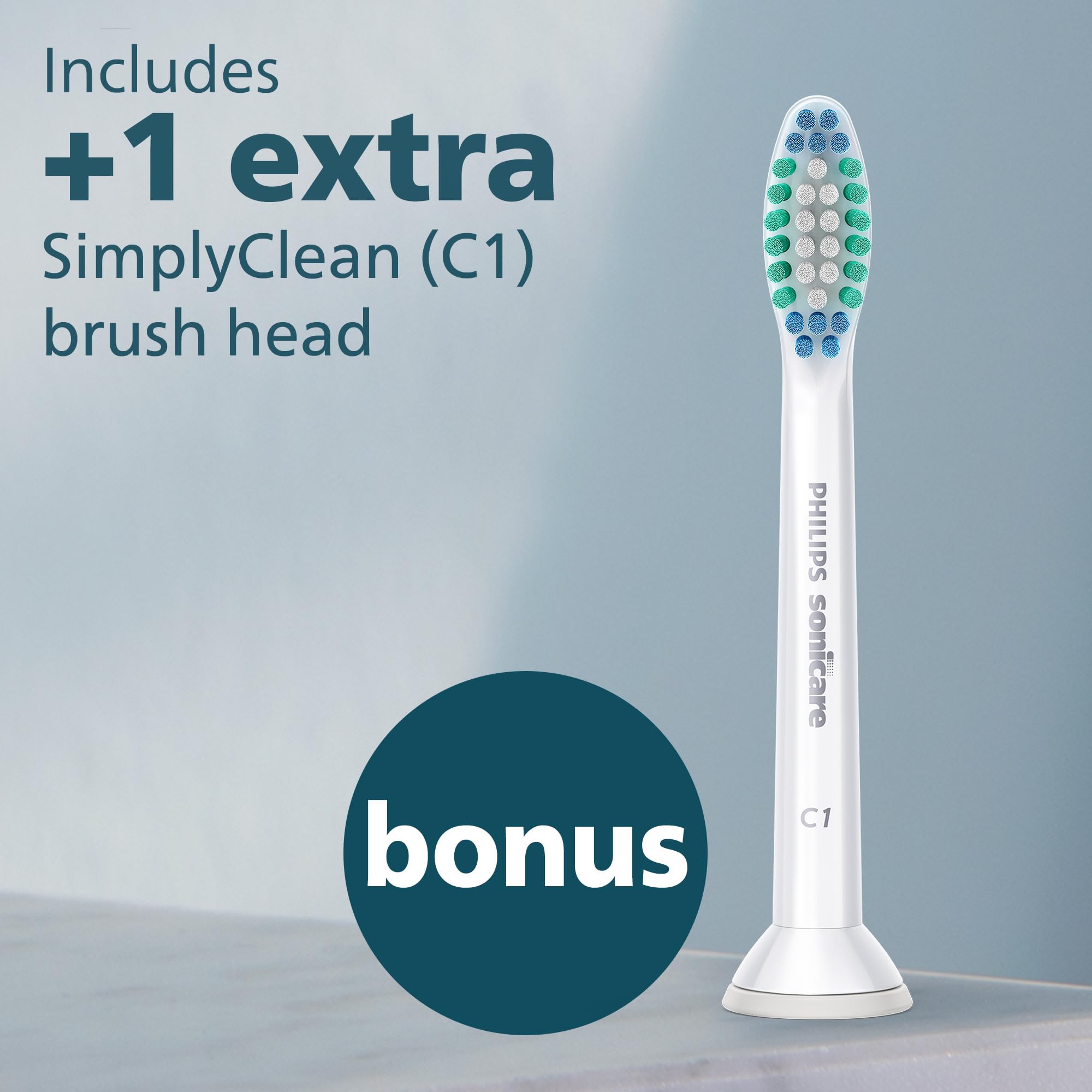 Philips Sonicare 1300 Rechargeable Electric Toothbrush, 2 Brush Head, White 🍁 All In One Marketplace Canada