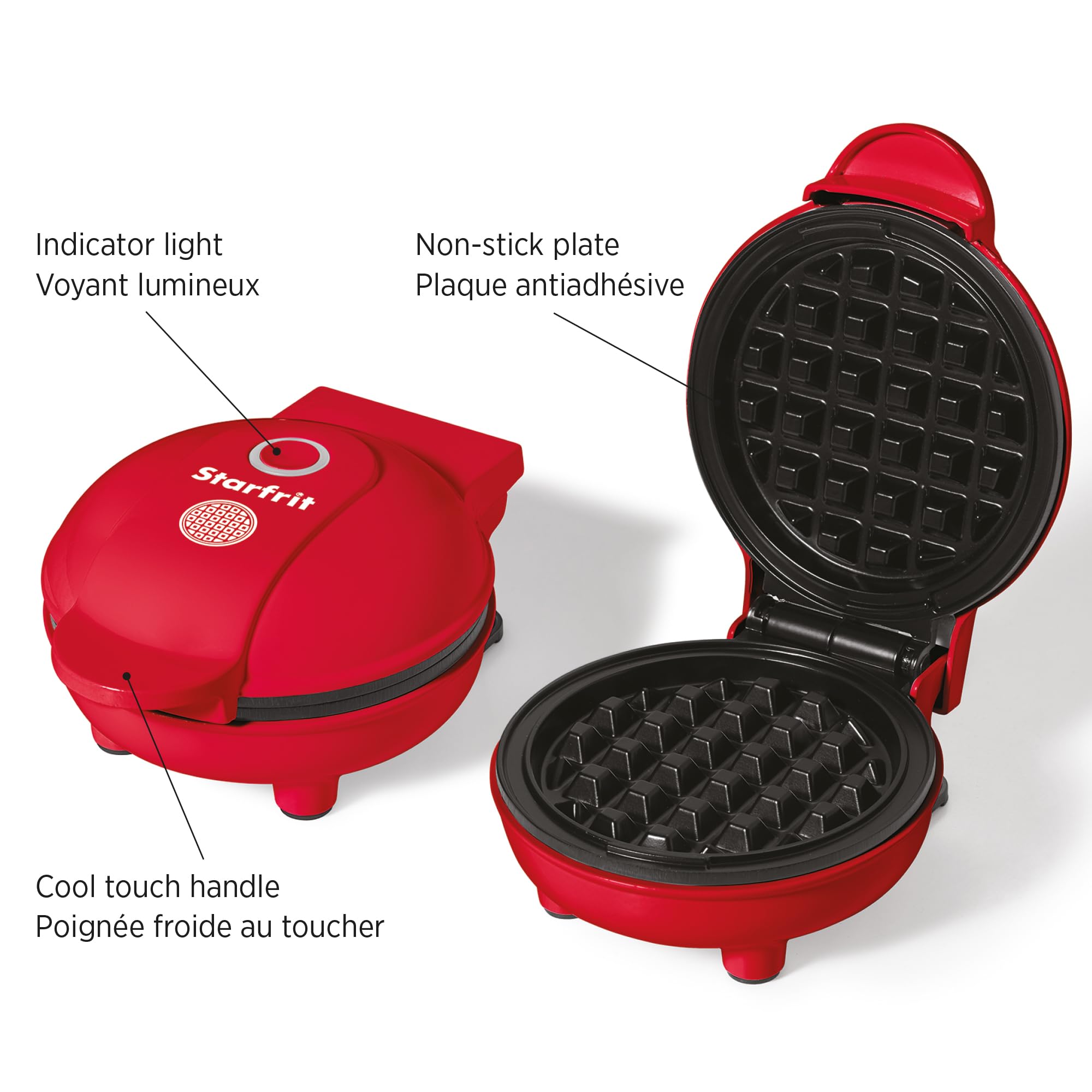 Starfrit Electric Mini Waffle Maker - 4