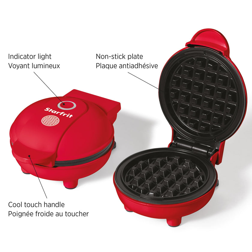 Starfrit Electric Mini Waffle Maker - 4