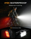 WOCBUY Bike Lights, Ultra-Slim & Lightweight Rechargeable Bicycle Lights Set, [5+6 Modes] Dual USB-C Bike Lights Front and Back, IP65 Waterproof Bicycle Lights for Night Riding Road Mountain Cycling 🍁 All In One Marketplace Canada