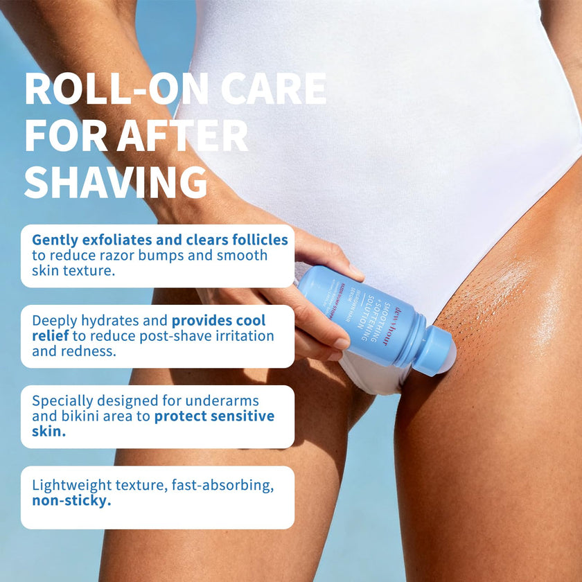 dewyhour Ingrown Hair & After Shave Soothing Serum – Soothes Razor Irritation, Targets Dark Spots, Helps With Razor Bumps for Face, Underarms, Neck & Bikini Area. Korean Skincare Roll-On for Men & Women 🍁 All In One Marketplace Canada