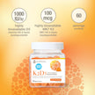 Youtheory K2D3 Zero Sugar Gummies, 1000 IU D3 & MK-7 100 mcg K2, Helps Develop & Maintain Bones & Teeth, Peach Flavour, Vegetarian, 60 Gummies 🍁 All In One Marketplace Canada