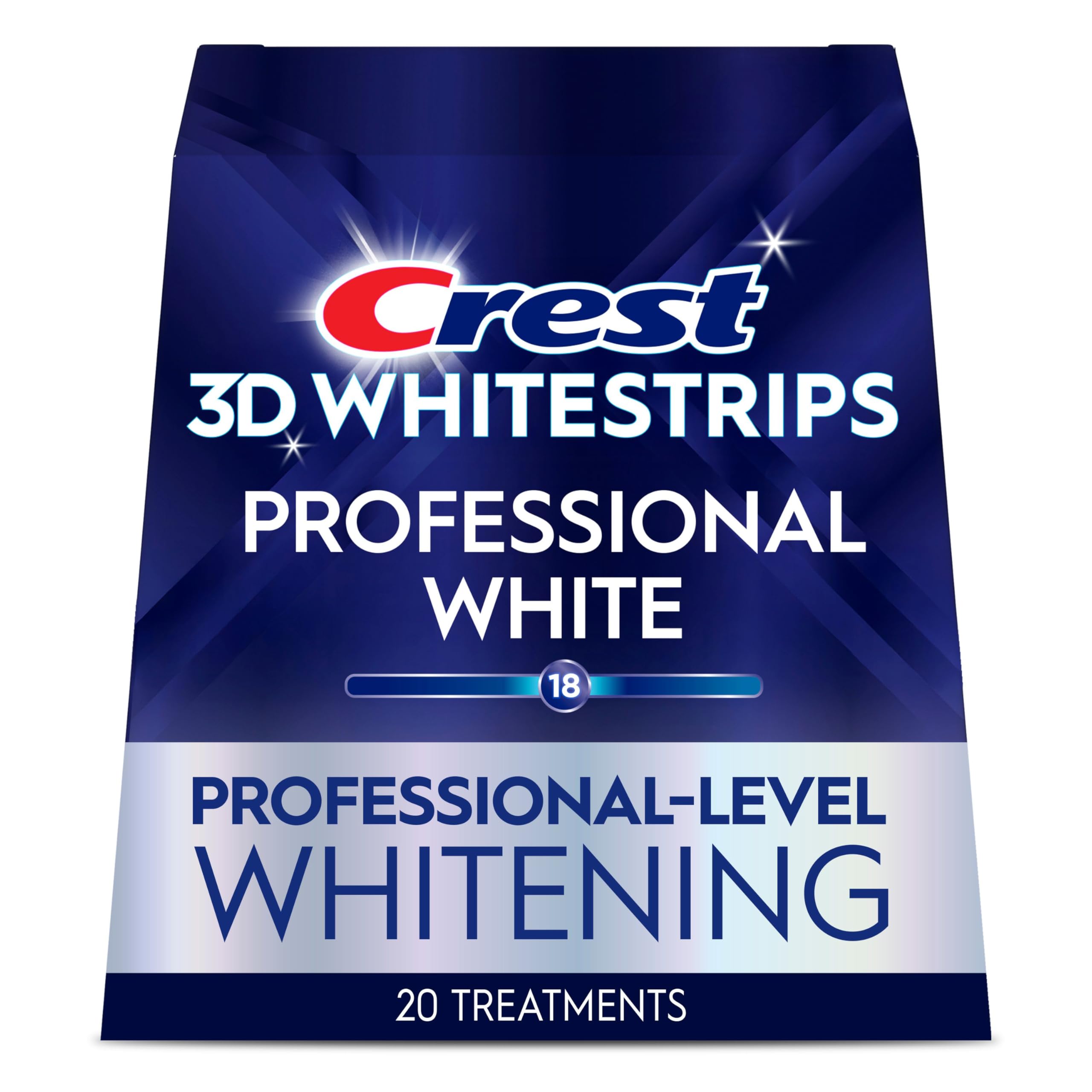 Crest 3D Whitestrips Professional White At-home Teeth Whitening Kit, 20 Treatments, 18 Levels Whiter 🍁 All In One Marketplace Canada