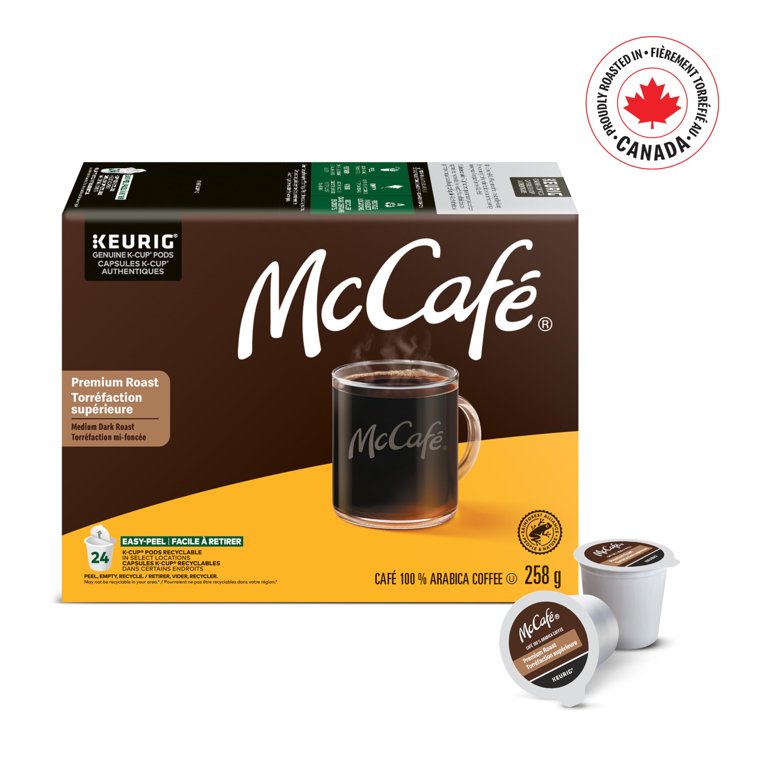 McCafé Premium Medium Dark Roast, K-Cup Coffee Pods, 24 Count 🍁 All In One Marketplace Canada