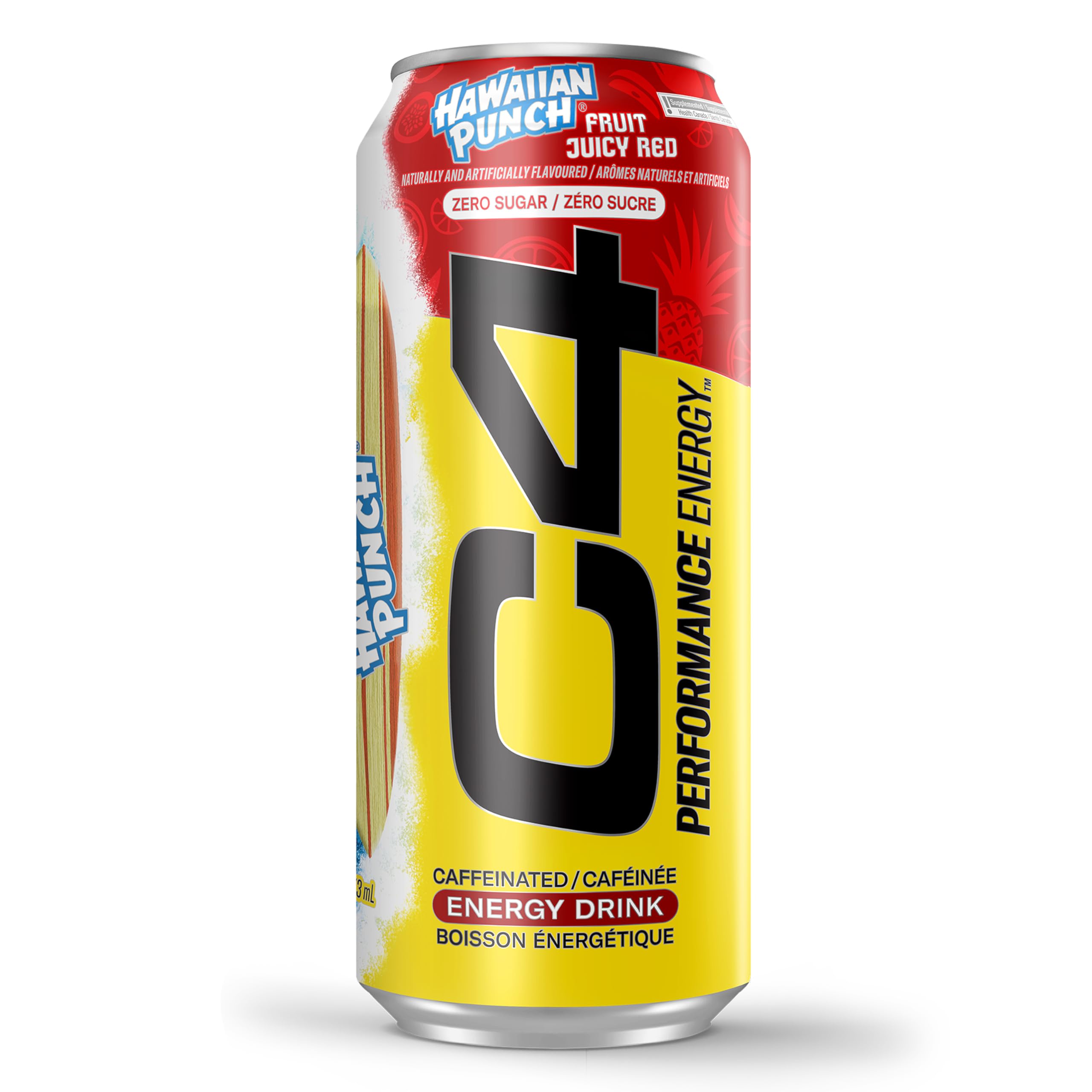 Cellucor C4 Performance Energy Drink, Hawaiian Punch Juicy Red, Carbonated Sugar Free Drink with no Artificial Colours or Dyes, 473mL, 12 count 🍁 All In One Marketplace Canada