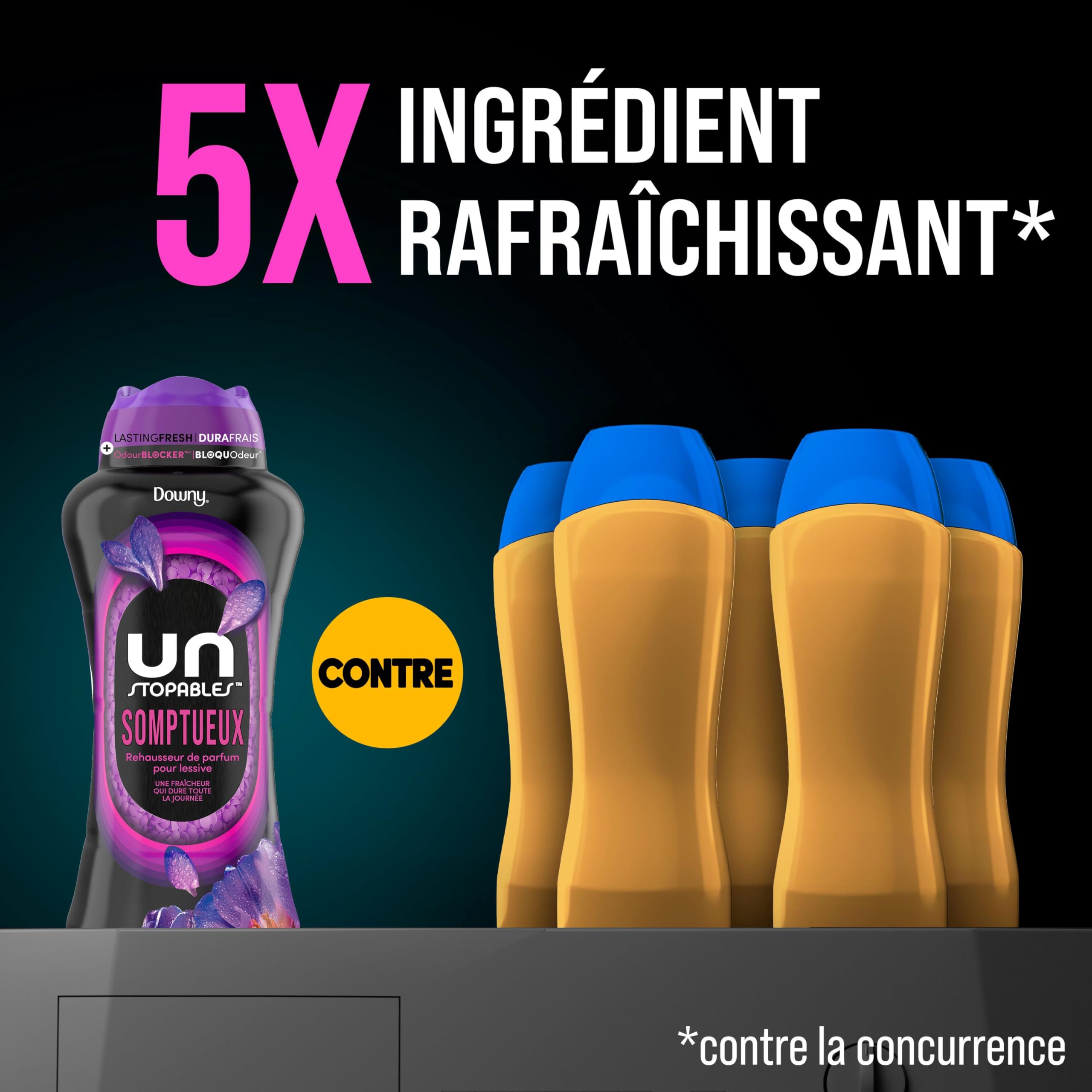 Downy Unstopables In Wash Scent Booster, Lush Scent, Laundry Beads for Odour Protection, Downy Scent Booster, Laundry Scent Boosters, 853 g 🍁 All In One Marketplace Canada