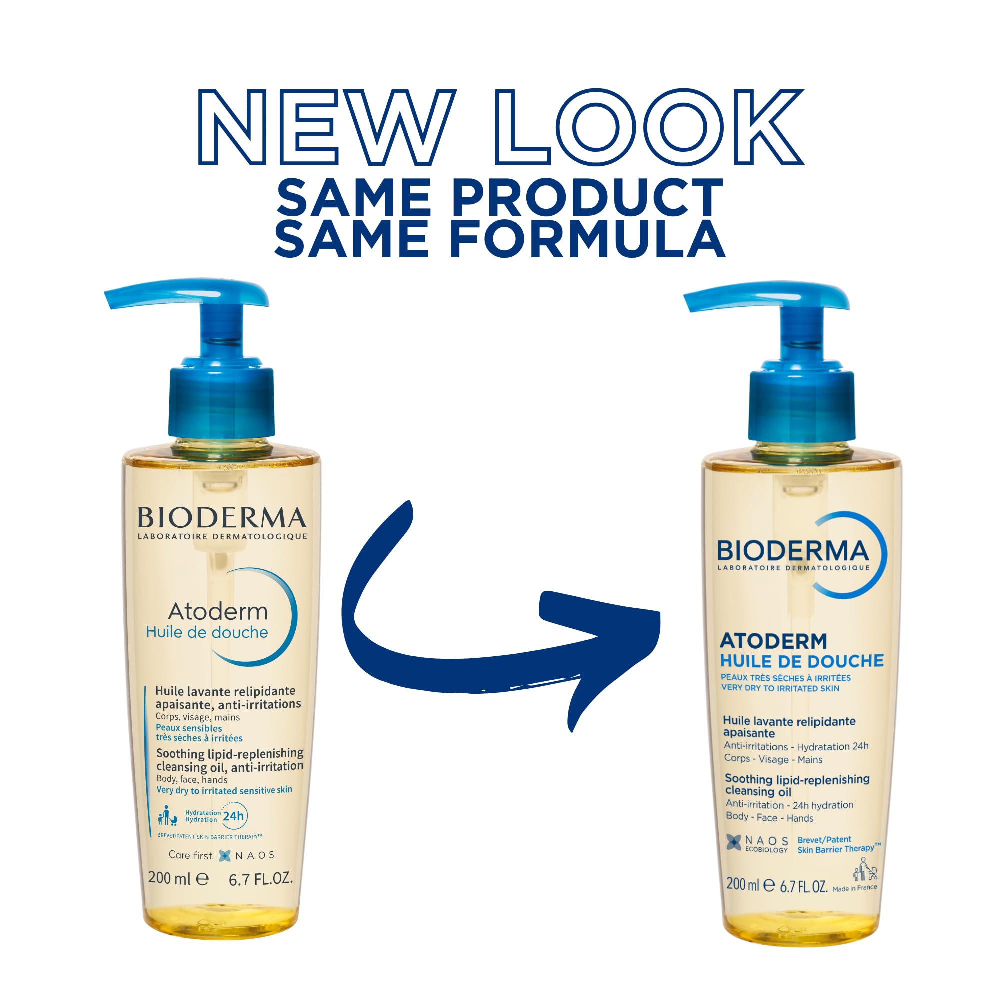 Bioderma - Atoderm - Shower Oil - Moisturizing and Nourishing Body and Face Wash - for Family with Very Dry Sensitive Skin - 6.67 fl.oz. 🍁 All In One Marketplace Canada