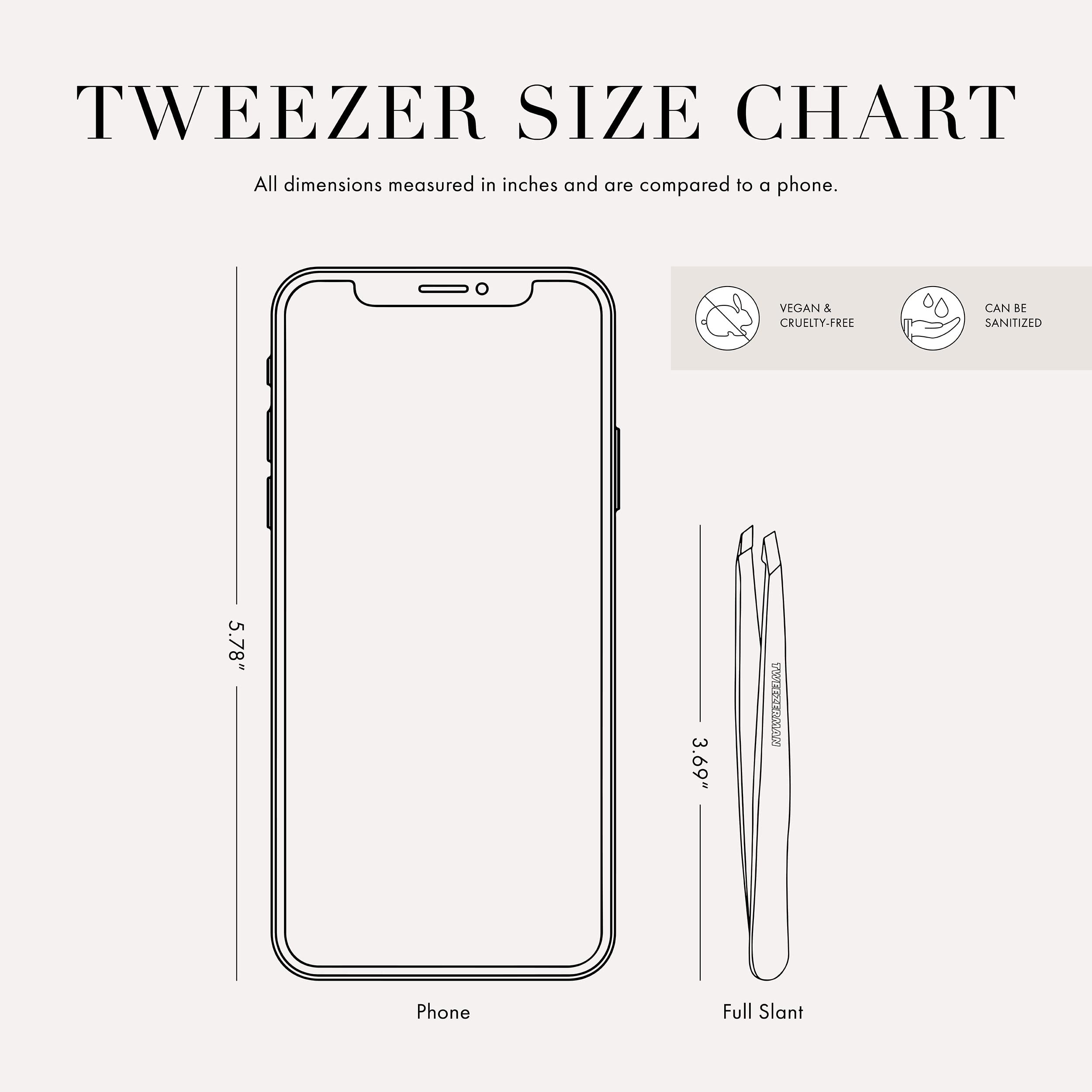 Tweezerman Exclusive Moon Dust Slant Tweezer - Hair Removal Tweezers, Stainless Steel 🍁 All In One Marketplace Canada
