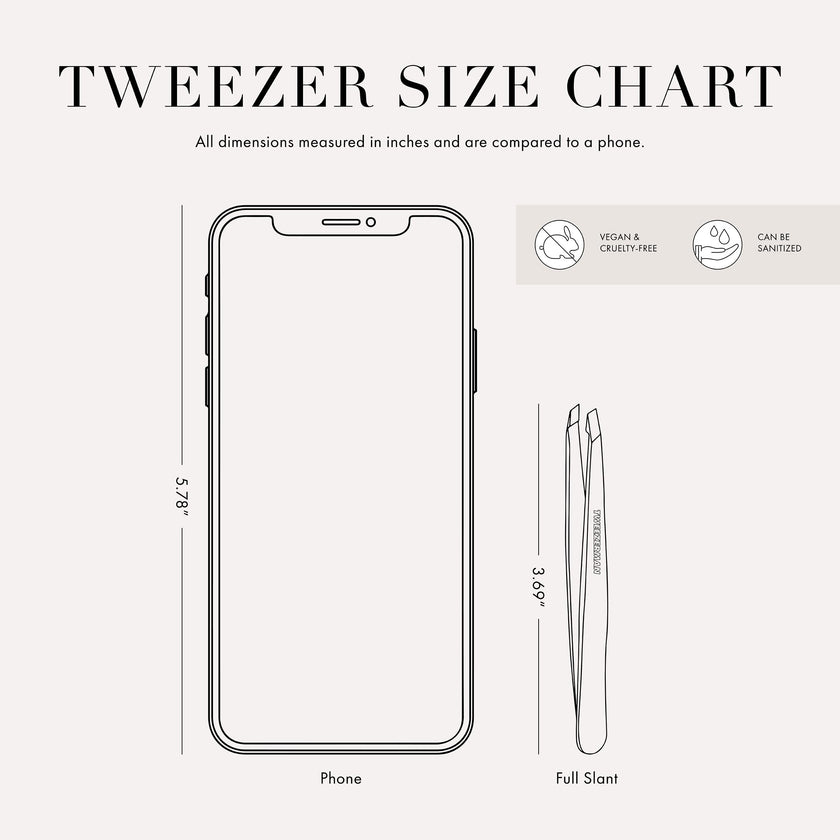 Tweezerman Exclusive Moon Dust Slant Tweezer - Hair Removal Tweezers, Stainless Steel 🍁 All In One Marketplace Canada