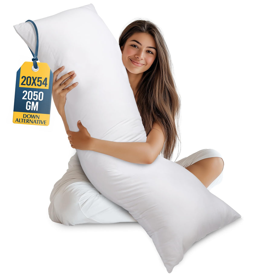 Utopia Bedding Full Body Pillow for Adults (White, 20 x 54 Inch), Long Pillow Insert for Sleeping, Ideal for Side Sleepers 🍁 All In One Marketplace Canada