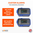 LOOKEE A310 Premium Pulse Oximeter Finger Heart Rate Oxygen Monitor | Proudly Canadian | SpO2 Blood Oxygen Level | Medical Accuracy, Alarm & PI | OLED Display | Carry Case & Batteries | Blue 🍁 All In One Marketplace Canada