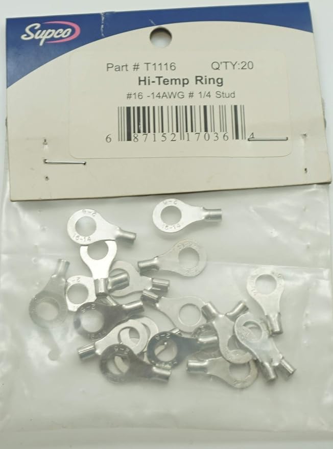 T1116 Anneau haute température 1/4 po, plage 16-14, pièce Z9206BP