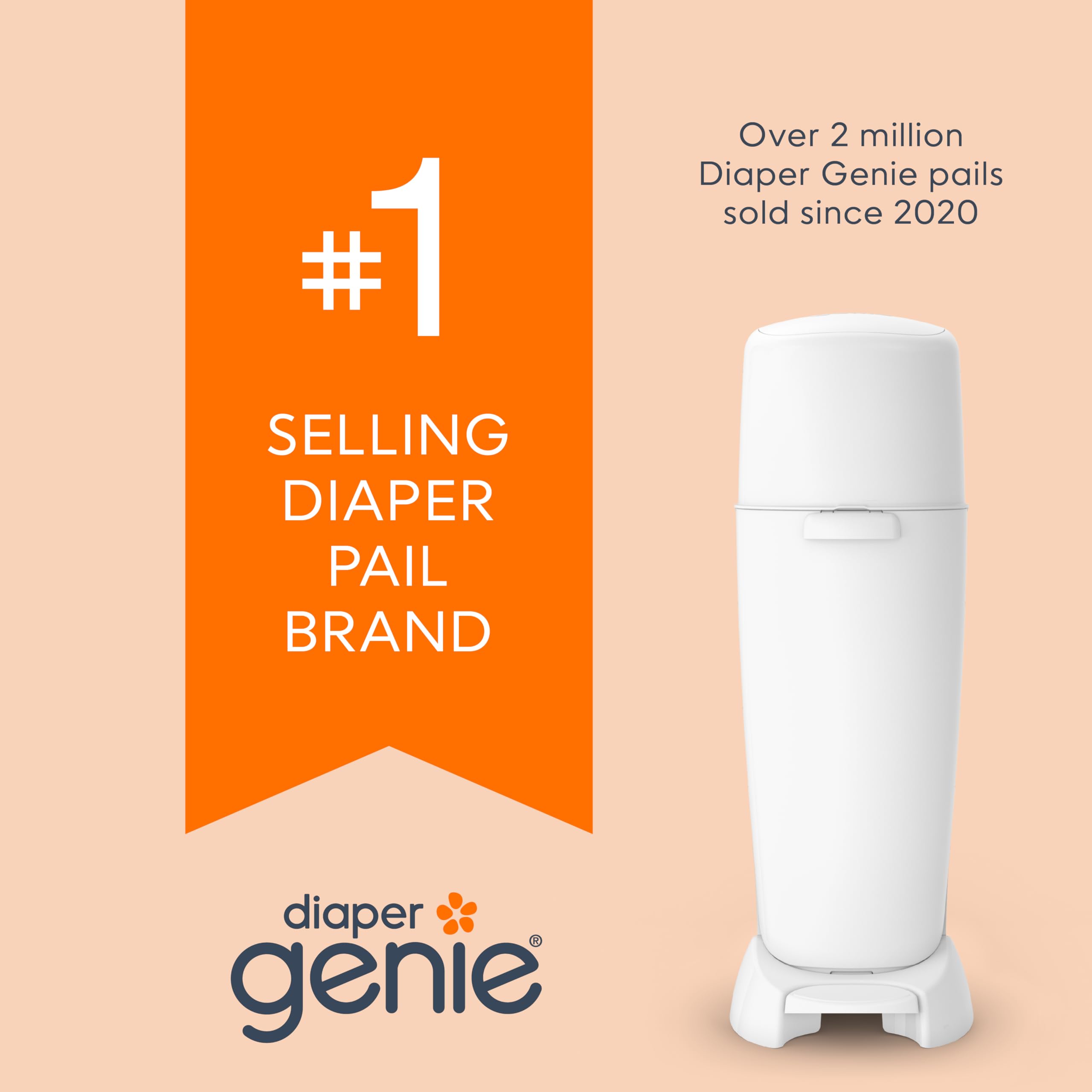Diaper Genie Essentials Round Refill 8-Pack, Unscented, Fits Complete Pails 🍁 All In One Marketplace Canada