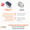 LOOKEE LK50D1 Deluxe Fingertip Pulse Oximeter | Proudly Canadian Finger SpO2 Blood Oxygen Monitor with Auto Rotate OLED Display, Plethysmograph & Pulse Graph | Blue 🍁 All In One Marketplace Canada