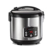 Hamilton Beach Digital Programmable Rice Cooker & Food Steamer, 14 Cups Cooked (7 Cups Uncooked), Stainless Steel, Steam & Rinse Basket, Delay Start, Model 37548MN 🍁 All In One Marketplace Canada