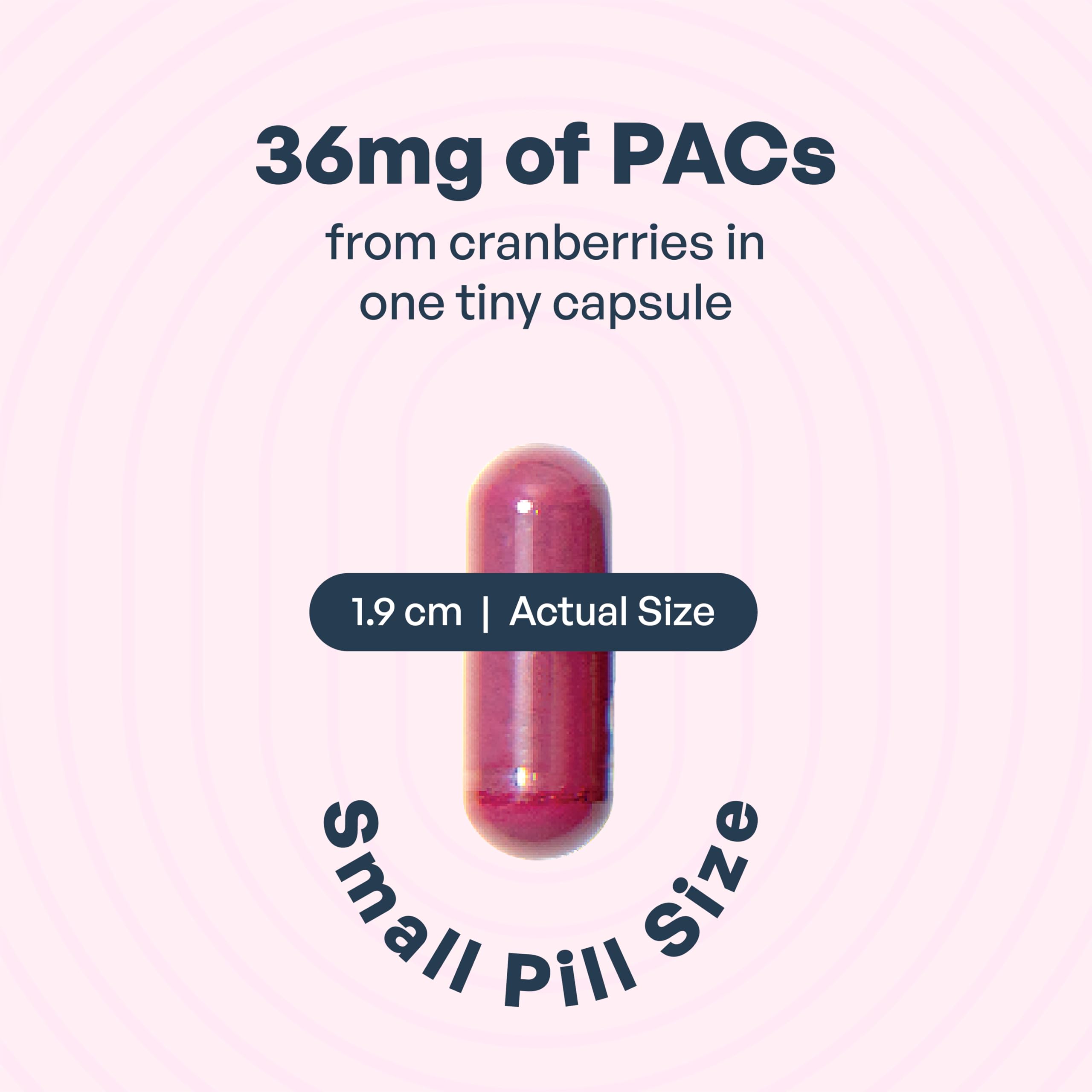 Utiva UTI Control Cranberry PACs - #1 Doctor- Recommended for UTI prevention - 36mg PACs for Urinary Tract Infection Avoidance - Supplement for Urinary Tract Health for Women and Men – Cranberry Extract Pills for urinary & bladder health, 90 Vegi Capsules