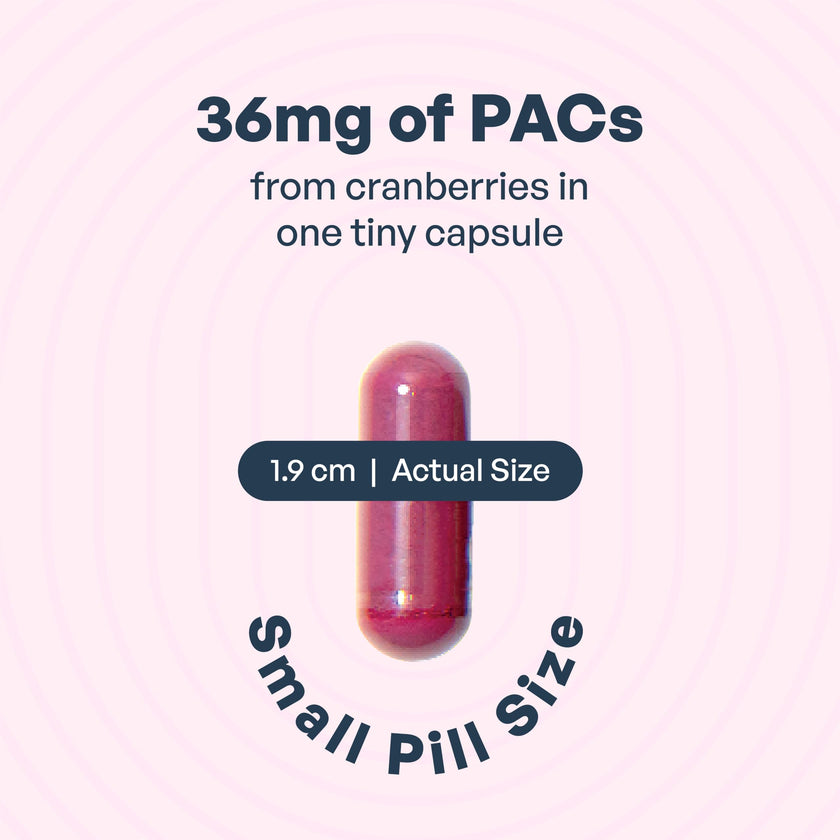 Utiva UTI Control Cranberry PACs - #1 Doctor- Recommended for UTI prevention - 36mg PACs for Urinary Tract Infection Avoidance - Supplement for Urinary Tract Health for Women and Men – Cranberry Extract Pills for urinary & bladder health, 90 Vegi Capsules
