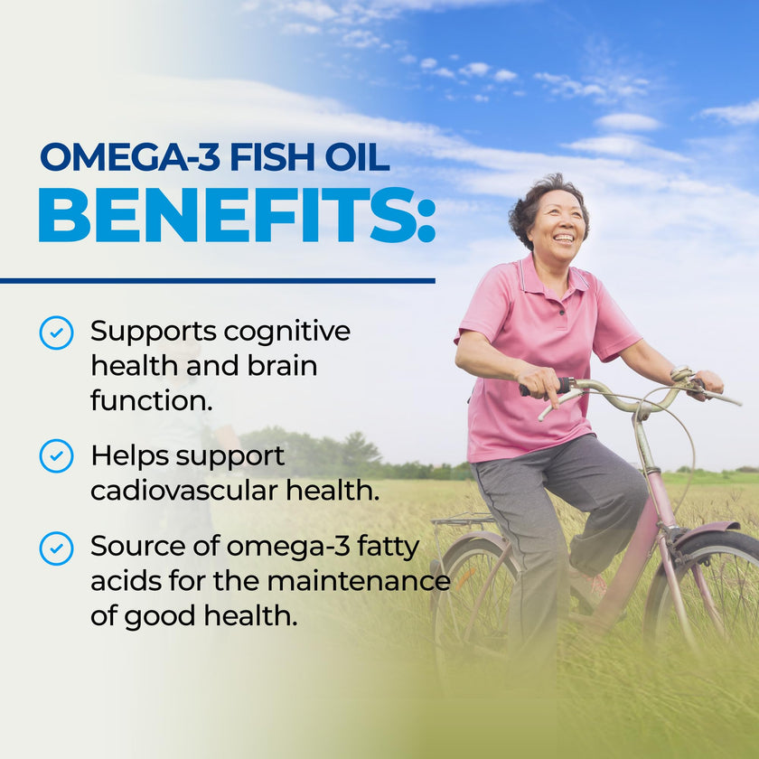 Fish Oil Omega 3 EPA & DHA 2250 mg | Burpless Lemon Flavor Triple Strength Supplement with Fatty Acids from Wild Icelandic Fish | Supports Joint, Eyes, Brain & Skin Health | Non GMO | 90 Softgels 🍁 All In One Marketplace Canada