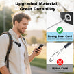 MoKo Anti-theft Phone Tether, Phone Lanyard Retractable Steel Line Cellphone Strap with Locking Carabiner and Metal 360° Tether Tab for Outdoor Skiing Hiking Climbing Fishing, Black 🍁 All In One Marketplace Canada