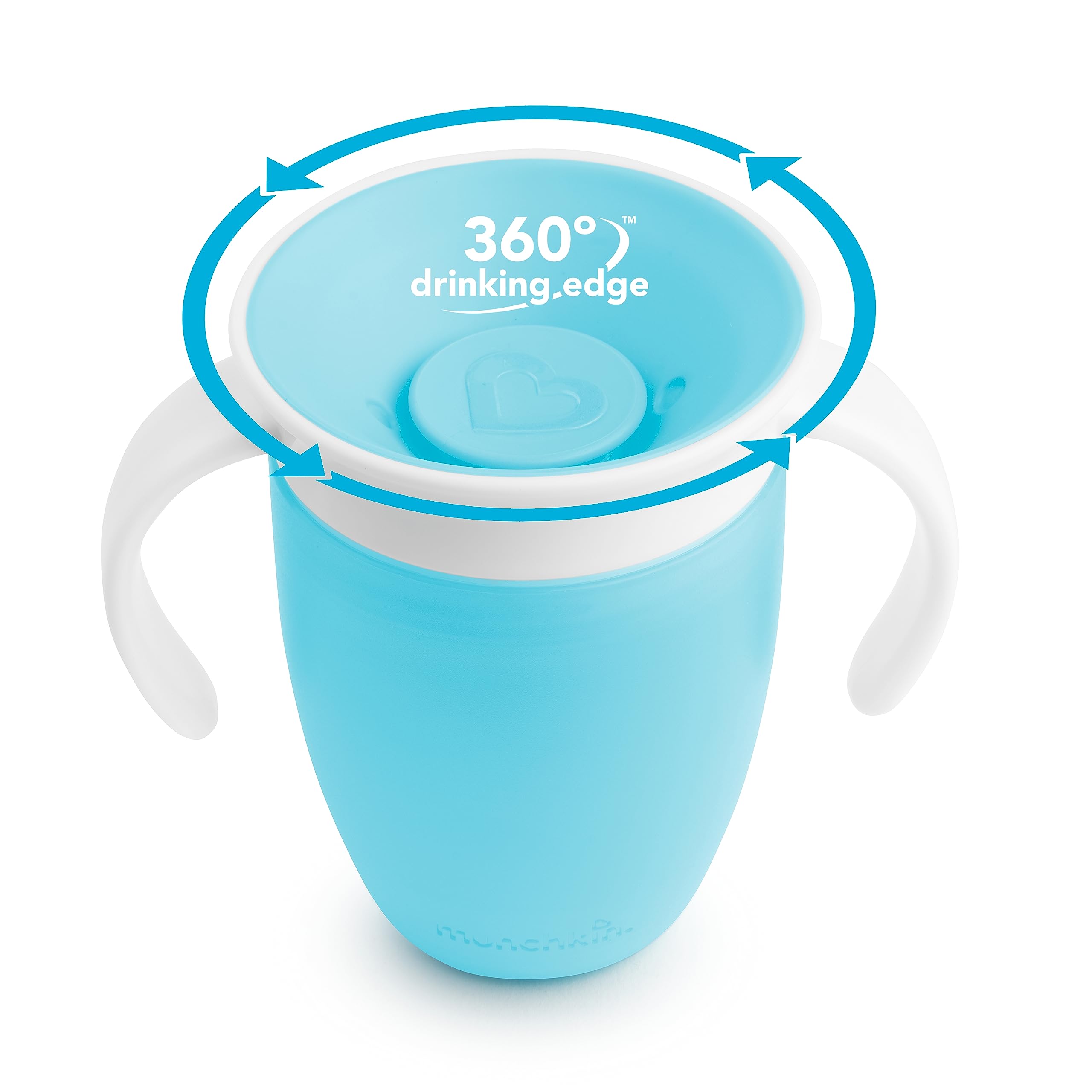 Munchkin Miracle 360˚ Trainer Cup, 7oz, 2Pk, Blue/Green, Blue, Green, 7 Ounce 🍁 All In One Marketplace Canada