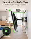 USX MOUNT Full Motion TV Wall Mount for Most 32-70 inch TVs up to 99 Lbs, Wall Mount TV Bracket with Articulating Swivel Tilting, TV Mount Fit 12
