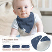 Lulumoon Muslin Baby Bibs 100% Cotton Baby Bandana Drool Bibs for Teething and Drooling, 8 Pack, Seashore 🍁 All In One Marketplace Canada