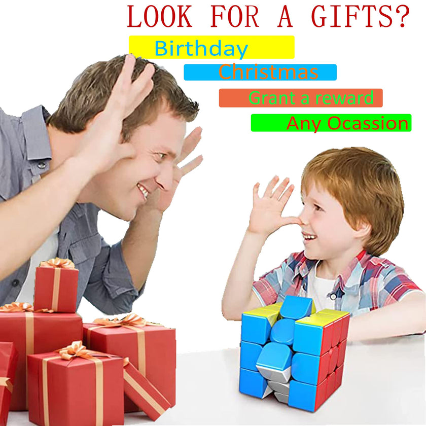 TWSTYFAL Speed Cube 3x3x3 Magic Cube Puzzles Fidget Toys, Fast Smooth Turning Ultra Durable Colour-Matching Puzzle, Classic Problem-Solving Cube with Gift, Exercise Brain and Hands-on Skills, Relief 🍁 All In One Marketplace Canada