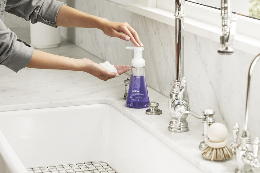 method Foaming Hand Soap, Biodegradable Formula with Foaming Soap Dispenser Made of 100% Recycled Plastic, Sweet Water Scent, 300 ml Soap Pump Bottles, 6 Pack 🍁 All In One Marketplace Canada
