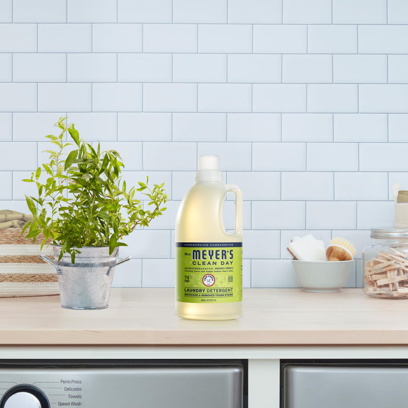Mrs. Meyer's Clean Day Laundry Detergent, Lemon Verbena Scent, 1.8L (Packaging May Vary) 🍁 All In One Marketplace Canada
