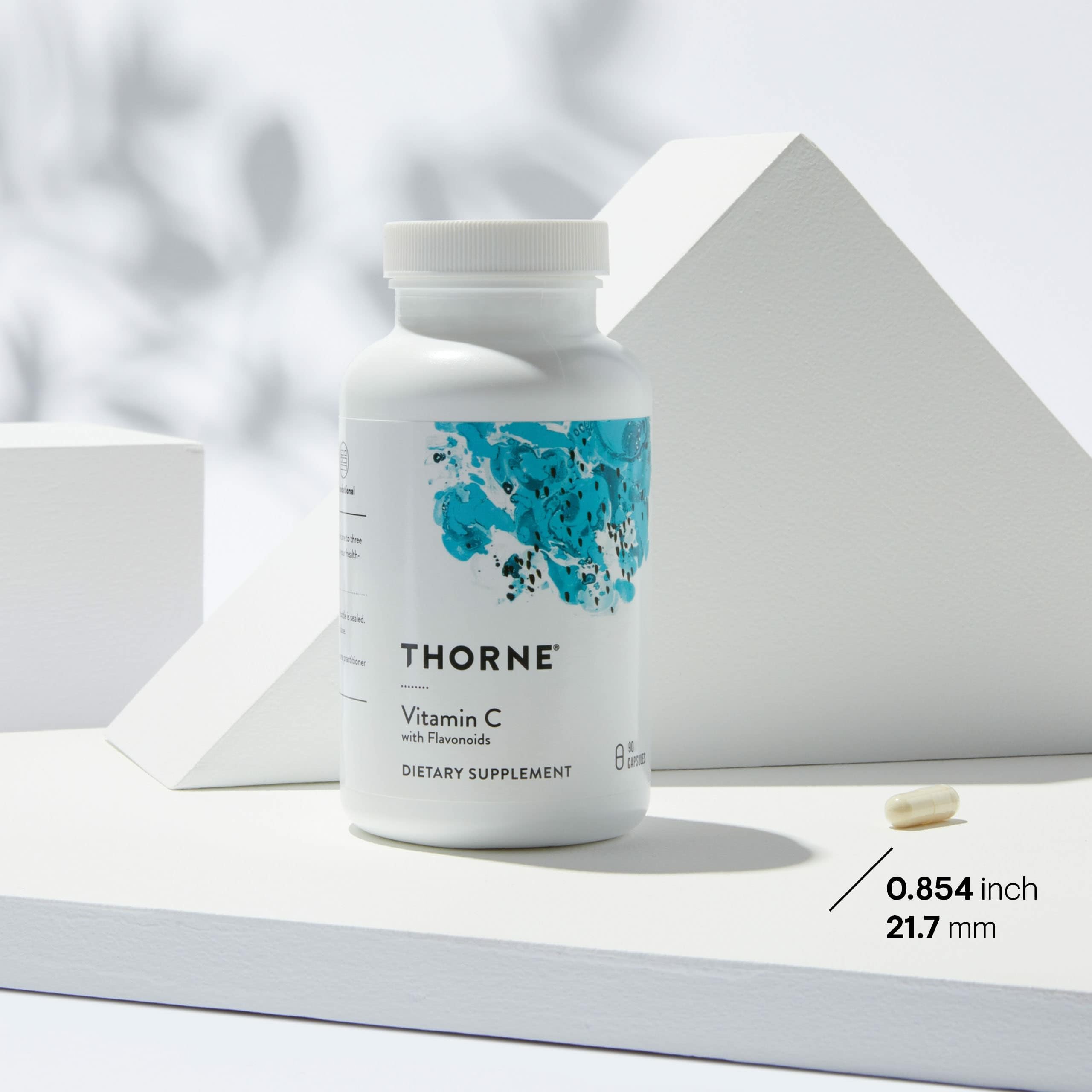 THORNE - Vitamin C with Flavonoids - Blend of Vitamin C and Citrus Bioflavonoids from Oranges, the Way They're Found Together in Nature - 90 Capsules 🍁 All In One Marketplace Canada