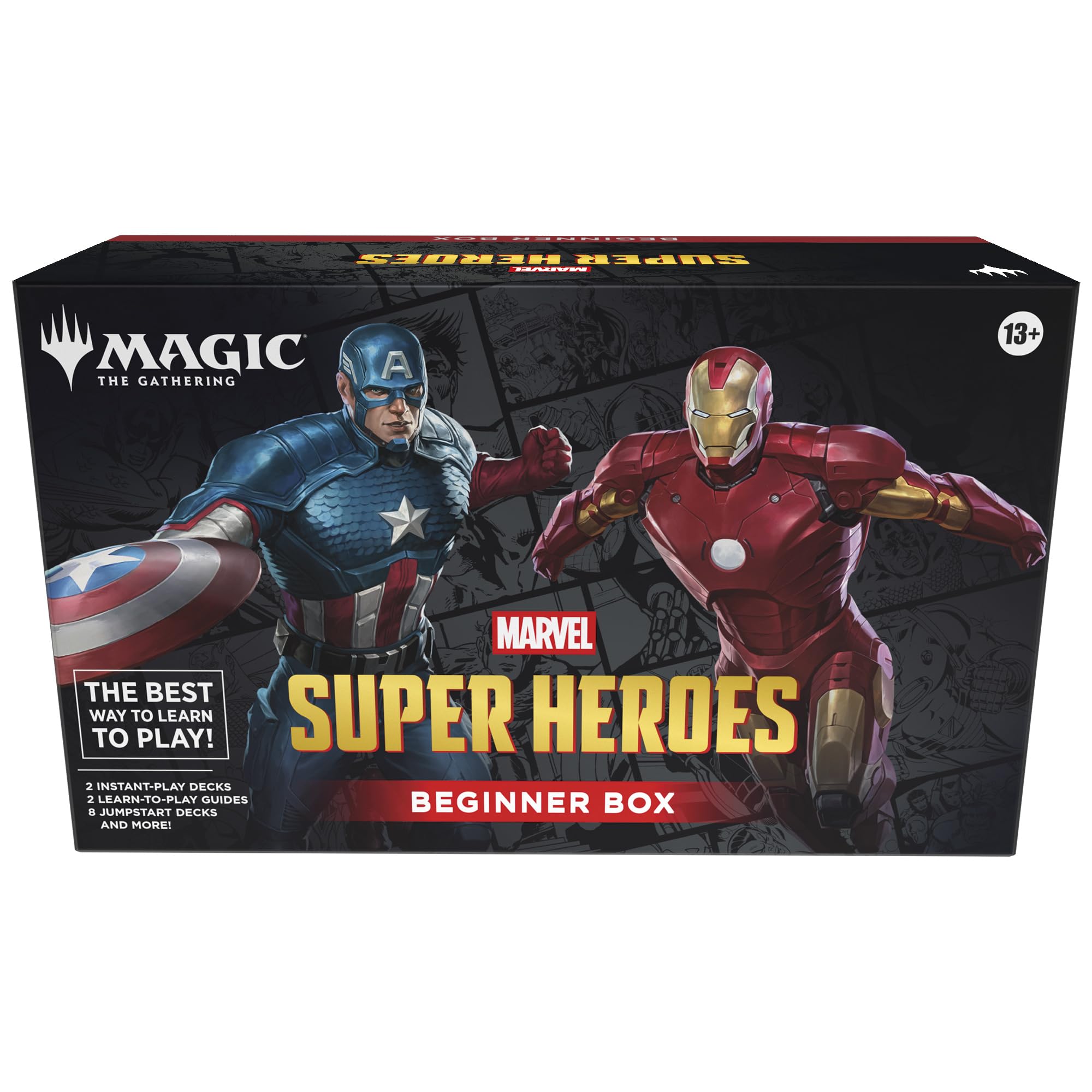 Magic: The Gathering | Marvel Super Heroes Beginner Box | 2-Player Card Game | Includes 2 Tutorial Decks, 8 Themed Half-Decks, 2 Playboards, 2 Spindowns, and More 🍁 All In One Marketplace Canada