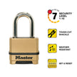 Master Lock Gold Outdoor Combination Lock, Heavy Duty Weather Resistant Padlock, Resettable Combination Lock for Outdoor Use 1.2 x 2 x 3.87 inches, 2 Pack, M175LFEC2 🍁 All In One Marketplace Canada