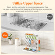 Lifewit Large Baby Bottle Drying Rack for 15 Bottles, Removable Pacifiers Box, Drip Tray, Vertical Rack for Bottle Accessories, Weighted Straws，Pump Parts, BPA-Free, White&Gray, Without Drain Mat 🍁 All In One Marketplace Canada