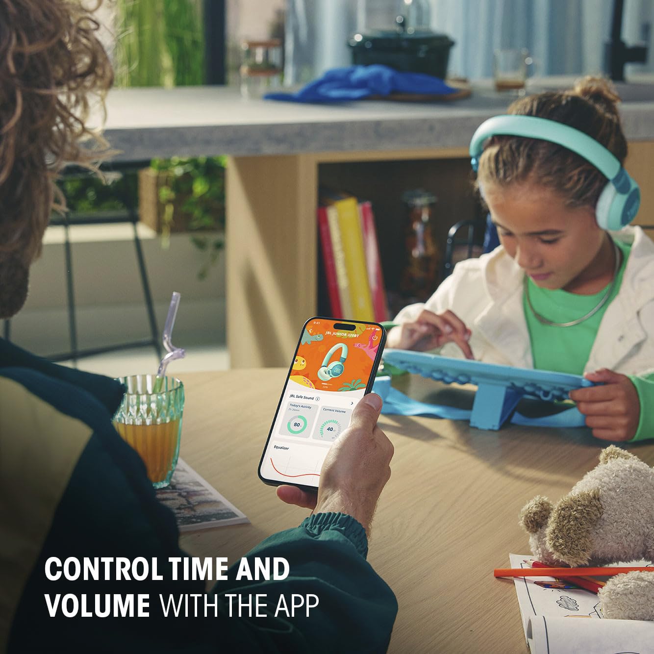 JBL Junior 320BT - Wireless on-Ear Kids Headphones - Blue 🍁 All In One Marketplace Canada