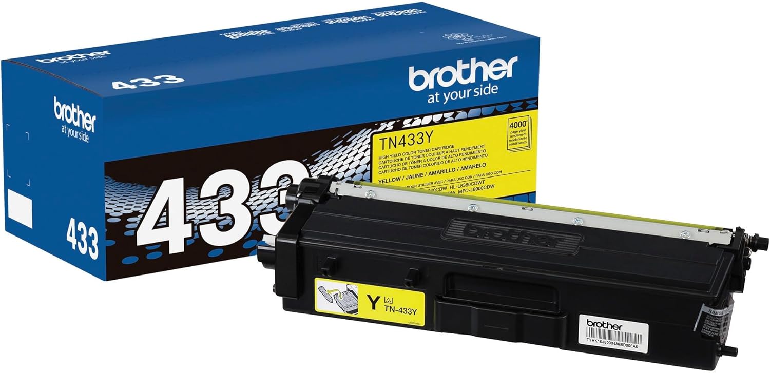 Brother TN433 High Yield Yellow Toner Cartridge