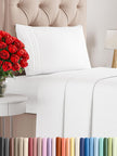 Twin Size Sheet Set - 3 Piece Set - Hotel Luxury Bed Sheets - Extra Soft - Deep Pockets - Easy Fit - Breathable & Cooling Sheets - Wrinkle Free - Comfy - White Bed Sheets – Twins Sheets - 3 PC 🍁 All In One Marketplace Canada